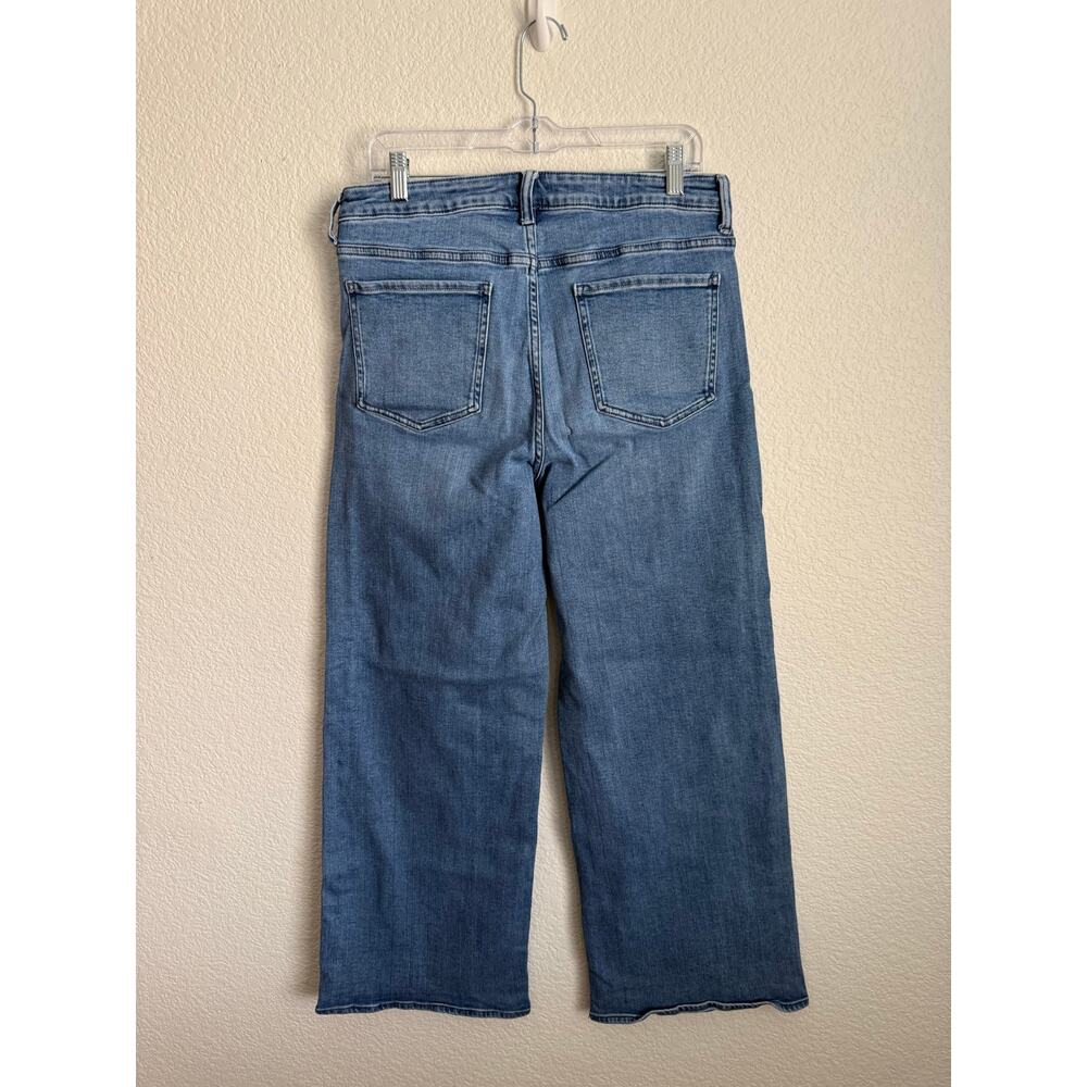 Quince Women Jeans Bella Stretch Wide Leg Seaside Blue 32/32 - Picture 4 of 10